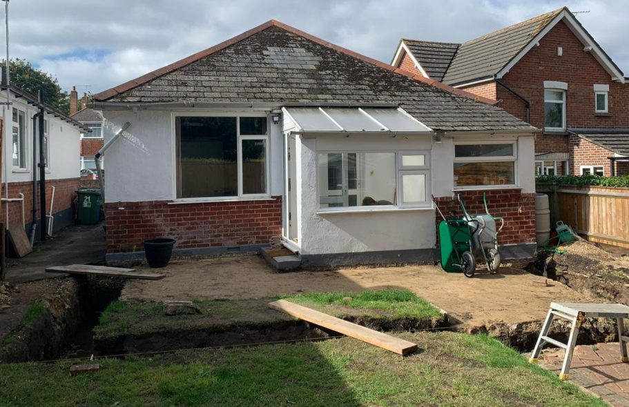 Bungalow rear extension - PH Build Extension of the back of bungalow